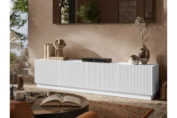 Torvalen Tv-bänk 200 cm - Hvit - Møbler - TV- & Mediamøbler - TV benk & mediabenk