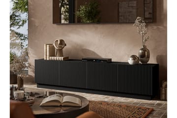 Torvalen Tv-bänk 200 cm - Svart - Møbler - TV- & Mediamøbler - TV benk & mediabenk