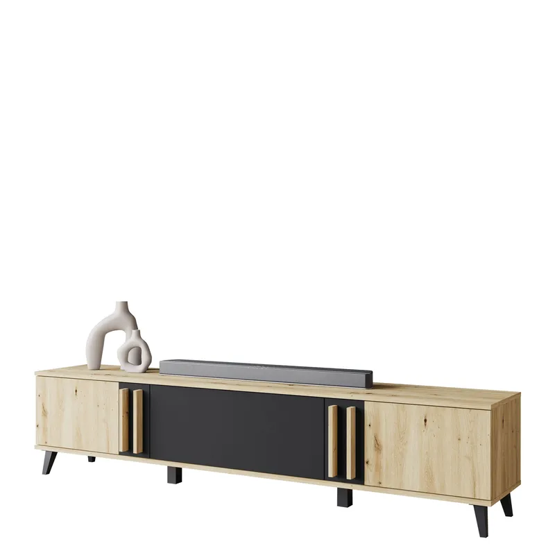 Torvos TV-benk 180 cm, Brun/Svart