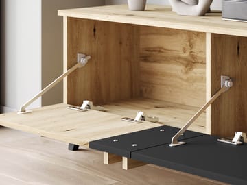 Torvos TV-benk 180 cm - Svart - Møbler - TV- & Mediamøbler - TV benk & mediabenk