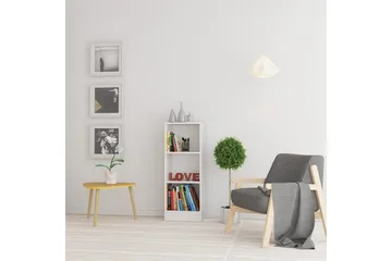 Trysil Bokhylle 107 cm - Hvit - Oppbevaring - Hylle - Bokhylle