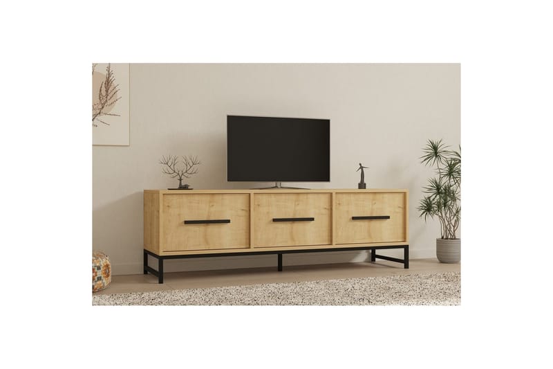 Tukums TV-benk 160 cm - Naturell - Møbler - TV- & Mediamøbler - TV benk & mediabenk
