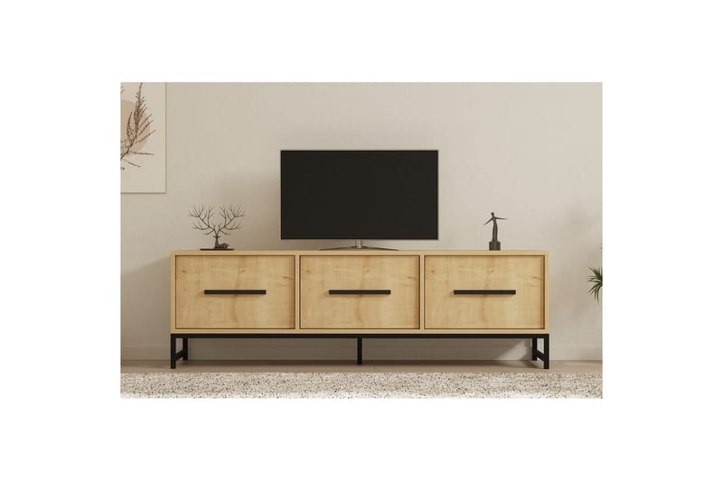 Tukums TV-benk 160 cm - Naturell - Møbler - TV- & Mediamøbler - TV benk & mediabenk