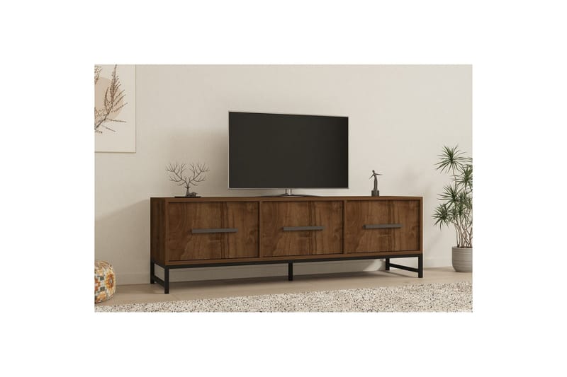 Tukums TV-benk 160 cm - Rødfarget tre - Møbler - TV- & Mediamøbler - TV benk & mediabenk