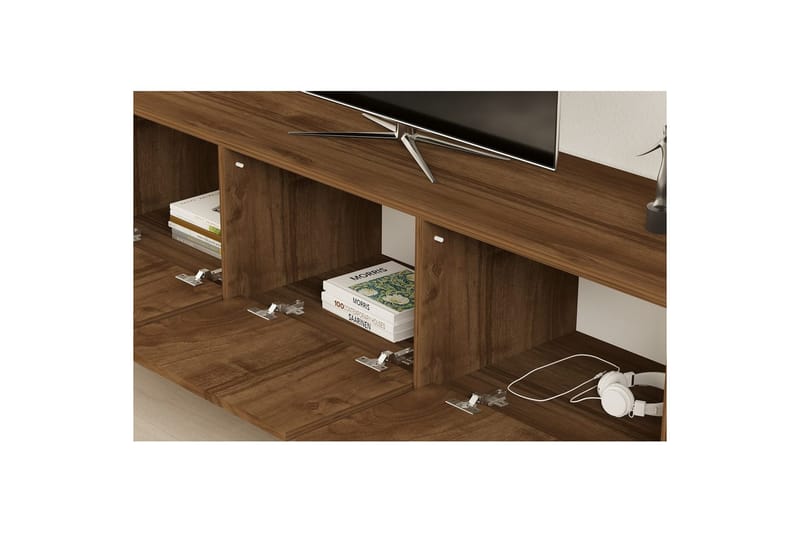 Tukums TV-benk 160 cm - Rødfarget tre - Møbler - TV- & Mediamøbler - TV benk & mediabenk