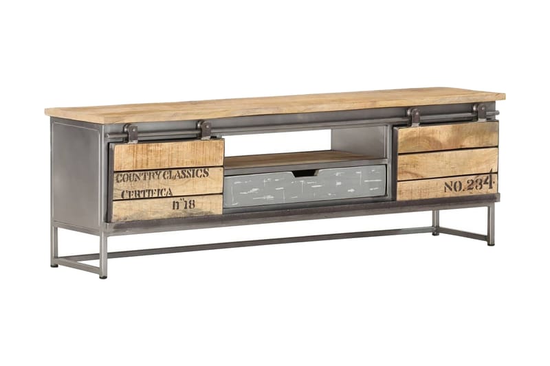 TV-benk 120x30x40 cm heltre mango - TV benk & mediabenk