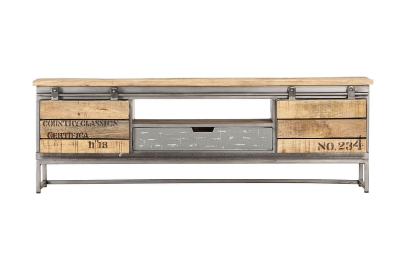 TV-benk 120x30x40 cm heltre mango - TV benk & mediabenk