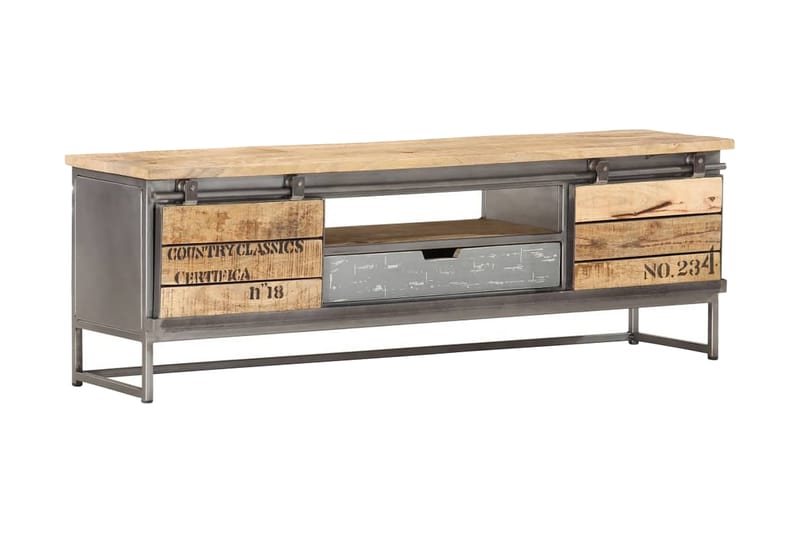 TV-benk 120x30x40 cm heltre mango - TV benk & mediabenk