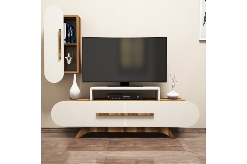 TV-Benk Amtorp 145 cm - Brun - TV-møbelsett