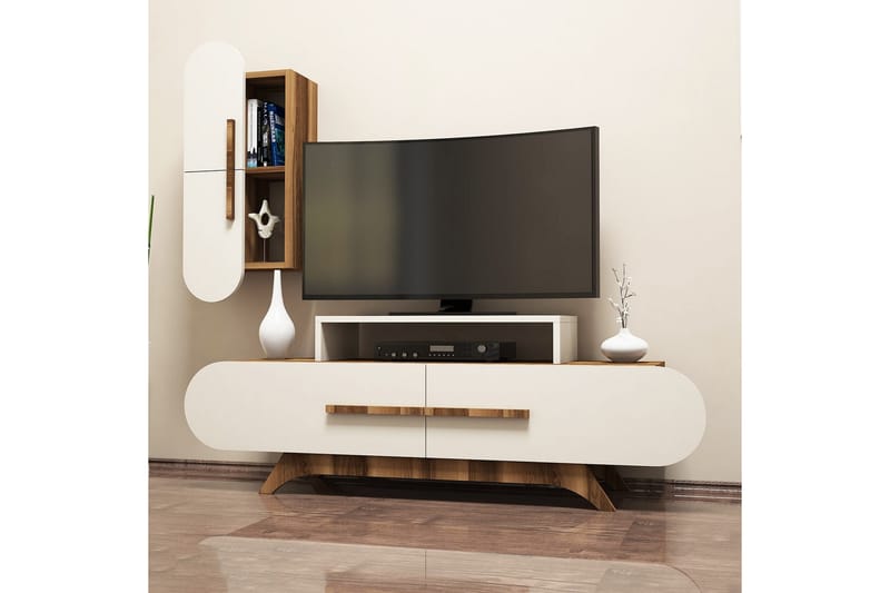 TV-Benk Amtorp 145 cm - Brun - TV-møbelsett