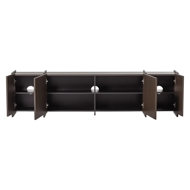 TV-benk Brock 200 cm - Mellombrun - Møbler - TV- & Mediamøbler - TV-skap