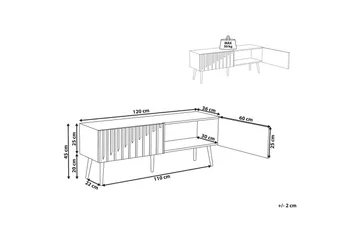 TV-benk Dalcross - Møbler - TV- & Mediamøbler - TV benk & mediabenk