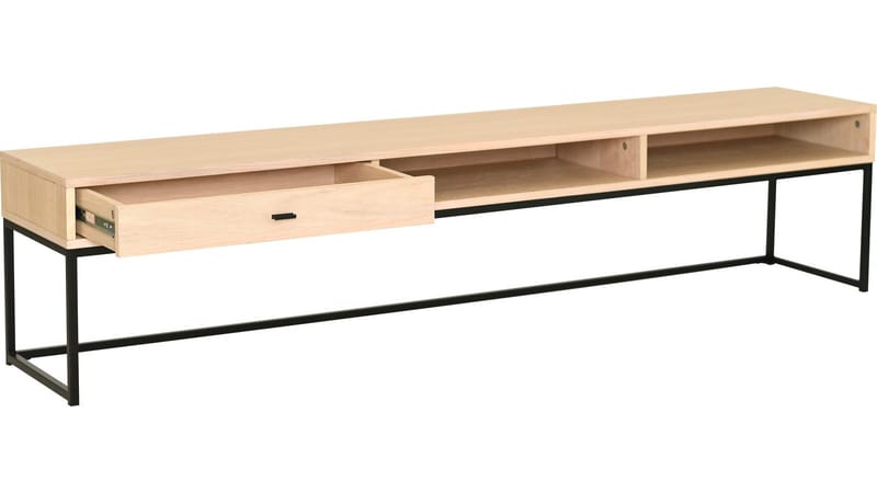 TV-benk Eiknor 180 cm - Hvitpigmentert eikefinér - Møbler - TV- & Mediamøbler - TV benk & mediabenk