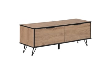 TV-benk Halston Lyst tre, svart - Lyst tre, svart - Møbler - TV- & Mediamøbler - TV benk & mediabenk