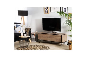 TV-benk Halston Lyst tre, svart - Lyst tre, svart - Møbler - TV- & Mediamøbler - TV benk & mediabenk