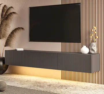 TV-benk Hanah Home Ada (180 x 28,6 x 31,4 cm) Antrasitt - Antrasitt - Møbler - TV- & Mediamøbler - TV benk & mediabenk