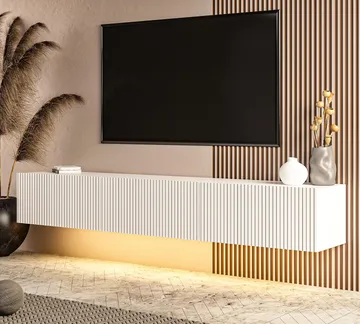 TV-benk Hanah Home Ada (180 x 28,6 x 31,4 cm) Hvit - Hvit - Møbler - TV- & Mediamøbler - TV benk & mediabenk
