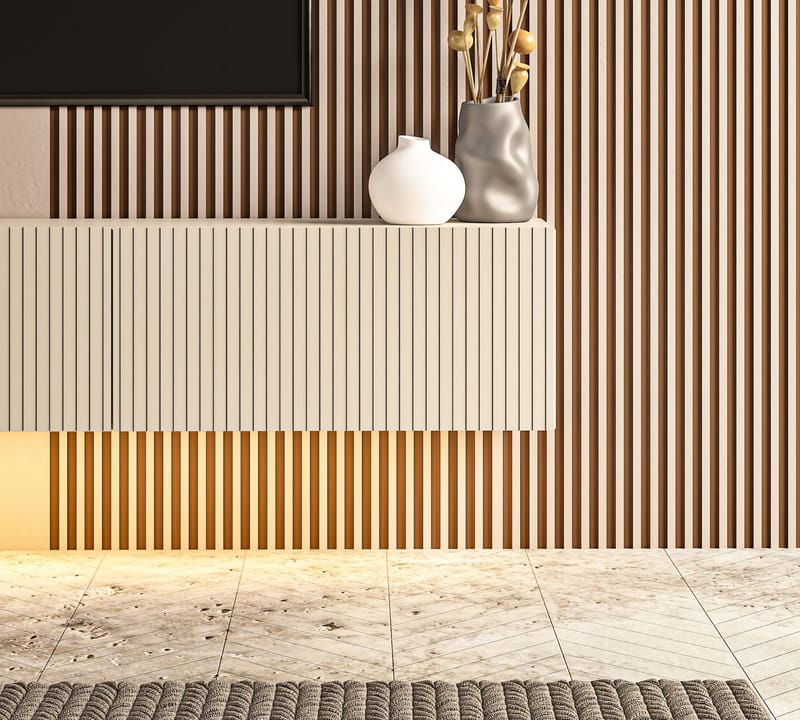 TV-benk Hanah Home Ada (180 x 28,6 x 31,4 cm) Sandstone - Sandstone - Møbler - TV- & Mediamøbler - TV benk & mediabenk