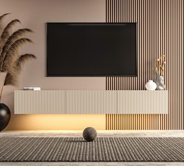 TV-benk Hanah Home Ada (180 x 28,6 x 31,4 cm) Sandstone - Sandstone - Møbler - TV- & Mediamøbler - TV benk & mediabenk