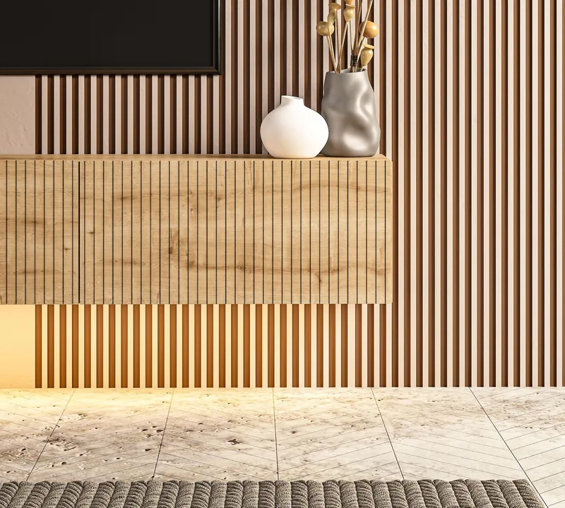 TV-benk Hanah Home Ada (180 x 28,6 x 31,4 cm) Sapphire Oak - Sapphire Oak - Møbler - TV- & Mediamøbler - TV benk & mediabenk