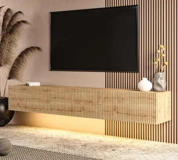 TV-benk Hanah Home Ada (180 x 28,6 x 31,4 cm) Sapphire Oak - Sapphire Oak - Møbler - TV- & Mediamøbler - TV benk & mediabenk
