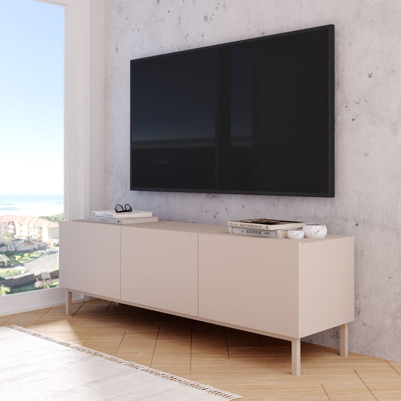 TV-benk Hanah Home Coast (150 x 47,3 x 36,8 cm) Sand - Sand - Møbler - TV- & Mediamøbler - TV benk & mediabenk