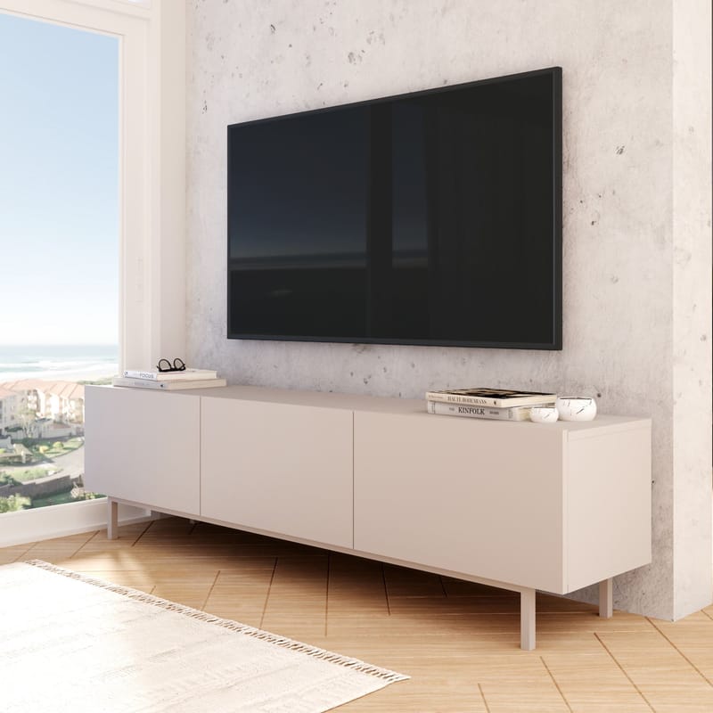 TV-benk Hanah Home Coast (180 x 47,3 x 36,8 cm) Sand - Sand - Møbler - TV- & Mediamøbler - TV benk & mediabenk