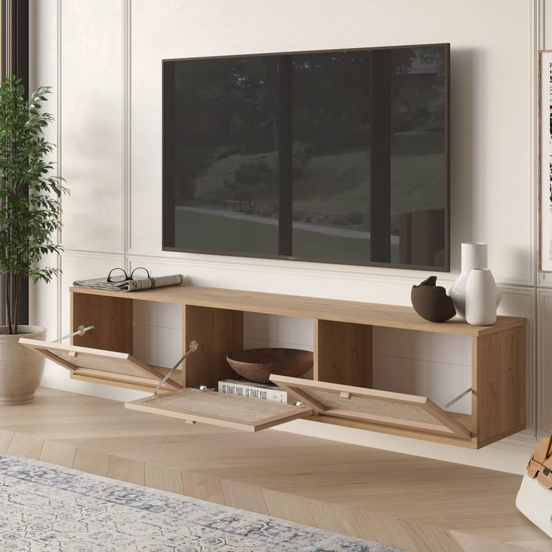 TV-benk Hanah Home Dune (180 x 35,6 x 32 cm) Eik - Eik - Møbler - TV- & Mediamøbler - TV benk & mediabenk