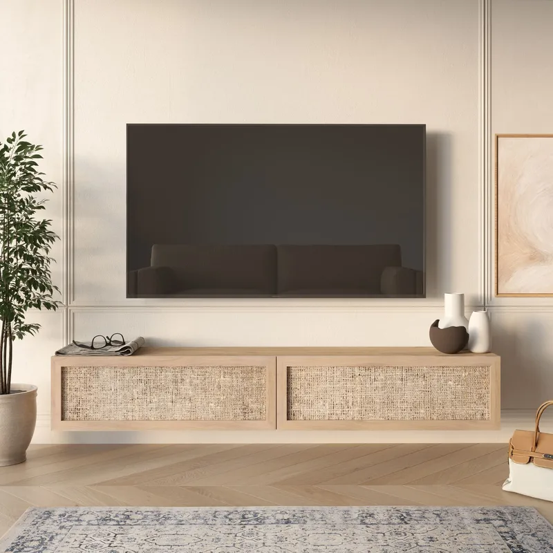 TV-benk Hanah Home Future (180 x 29,6 x 29,8 cm) Eik - Eik - Møbler - TV- & Mediamøbler - TV benk & mediabenk