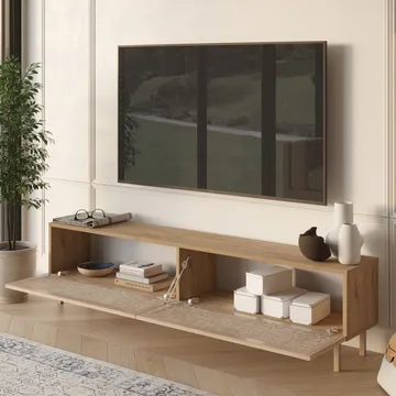 TV-benk Hanah Home Future V2 (180 x 43,3 x 31,6 cm) Eik - Eik - Møbler - TV- & Mediamøbler - TV benk & mediabenk