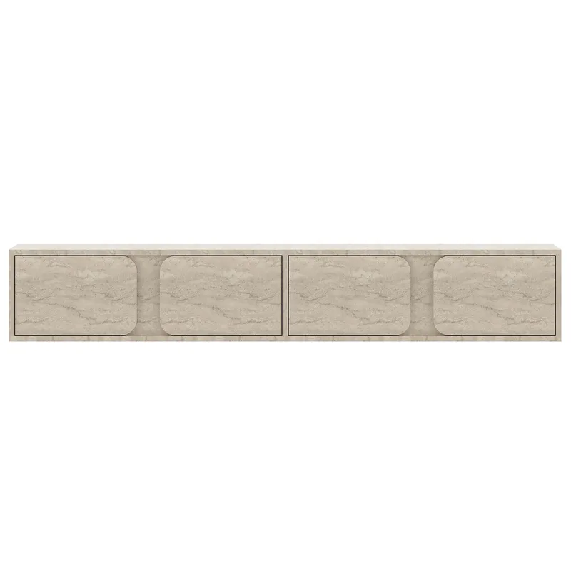 TV-benk Hanah Home Helen (180 x 30 x 30 cm) Travertin, Travertin