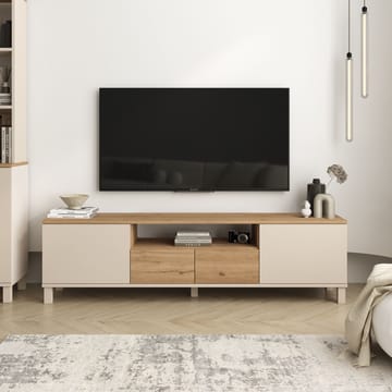 TV-benk Hanah Home Mood (180 x 49,2 x 35 cm) Sand Oak - Sand og eik - Møbler - TV- & Mediamøbler - TV benk & mediabenk