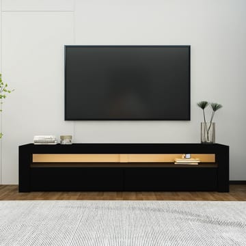 TV-benk Homitis Bati (150 x 46,8 x 36,8 cm) Svart - Møbler - TV- & Mediamøbler - TV benk & mediabenk