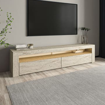 TV-benk Homitis Bati (150 x 46,8 x 36,8 cm) Travertin - Møbler - TV- & Mediamøbler - TV benk & mediabenk