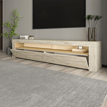 TV-benk Homitis Bati (150 x 46,8 x 36,8 cm) Travertin - Møbler - TV- & Mediamøbler - TV benk & mediabenk