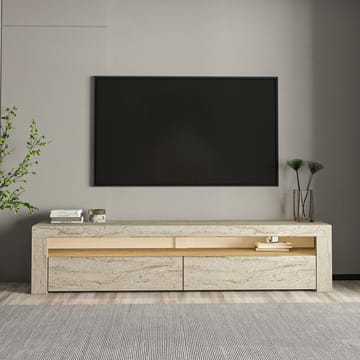 TV-benk Homitis Bati (150 x 46,8 x 36,8 cm) Travertin - Møbler - TV- & Mediamøbler - TV benk & mediabenk
