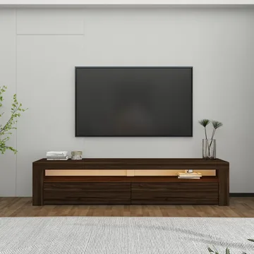 TV-benk Homitis Bati (150 x 46,8 x 36,8 cm) Valnøtt - Møbler - TV- & Mediamøbler - TV benk & mediabenk