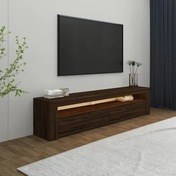 TV-benk Homitis Bati (150 x 46,8 x 36,8 cm) Valnøtt - Møbler - TV- & Mediamøbler - TV benk & mediabenk