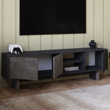 TV-benk Homitis Ravello (150 x 45 x 30 cm) Marmor antrasitt - Møbler - TV- & Mediamøbler - TV benk & mediabenk
