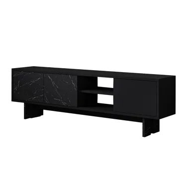TV-benk Homitis Ravello (150 x 45 x 30 cm) Svart marmor