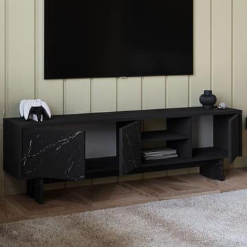 TV-benk Homitis Ravello (150 x 45 x 30 cm) Svart marmor - Møbler - TV- & Mediamøbler - TV benk & mediabenk