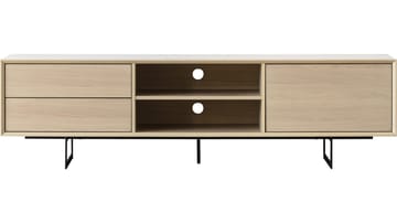 TV-benk Junionne 180x42x50 cm - Hvitpigmentert vokslakkert finért eik - Møbler - TV- & Mediamøbler - TV benk & mediabenk