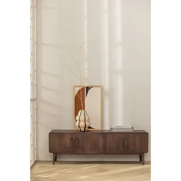 TV-benk Liya 150 cm - Mørk brun - Møbler - TV- & Mediamøbler - TV-skap