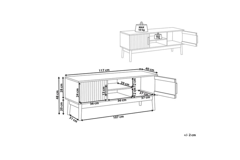 TV-benk Lynwood - Møbler - TV- & Mediamøbler - TV benk & mediabenk