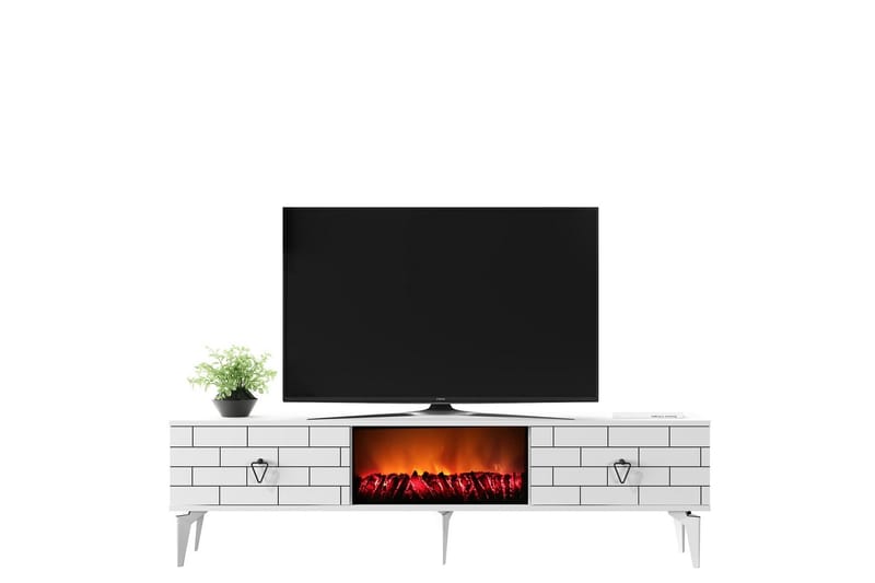 TV-benk Mangla 150 cm - Hvit - TV benk & mediabenk