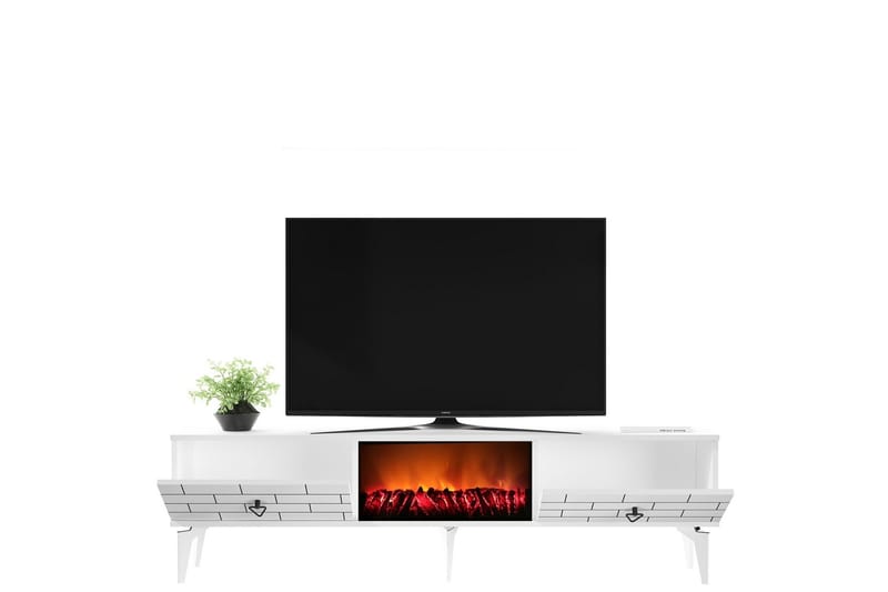 TV-benk Mangla 150 cm - Hvit - TV benk & mediabenk