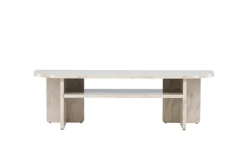 Ålesund Travertin Tv-benk 140x40 cm - Beige - Møbler - TV- & Mediamøbler - TV benk & mediabenk