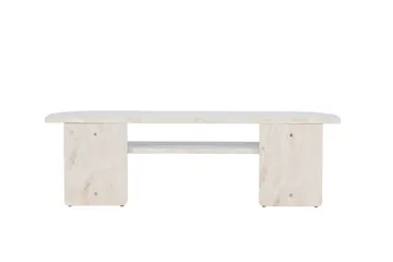 Ålesund Travertin Tv-benk 140x40 cm - Beige - Møbler - TV- & Mediamøbler - TV benk & mediabenk