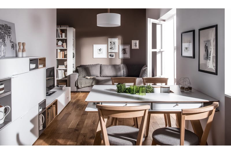 4YOU Mediabenk 187 cm Hvit - VOX - Møbler - TV- & Mediamøbler - TV benk & mediabenk