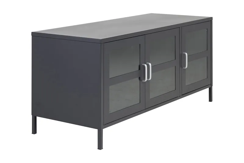 Abstrakt TV-benk 120 cm, Svart